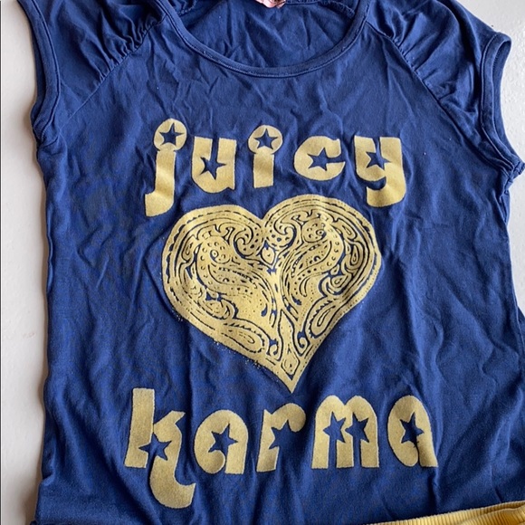 JUICY COUTURE SET terry short & t shirt size 10 - Picture 2 of 7